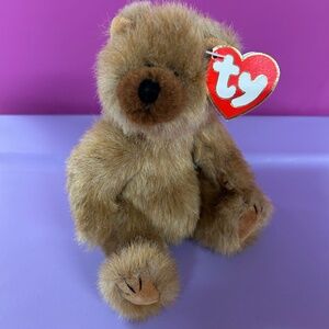 1993 Ty Original Attic Treasures Cody the Brown Fuzzy Bear Excellent Condition